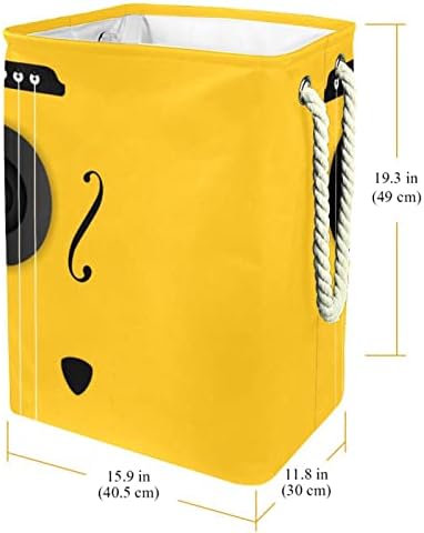 Въженият Жълто Модел Големи кошове За пране и Чанта За Съхранение на Мръсна Кърпа Кошница с Дръжки Сгъваеми Кутии За Съхранение