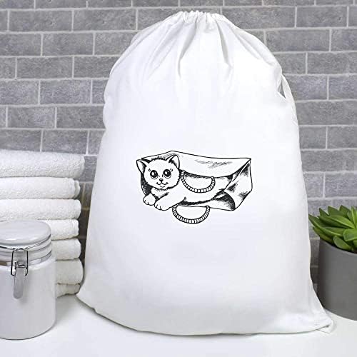 Чанта за пране и съхранение на Azeeda Котка в чувал (LB00023691)