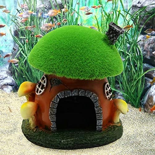 Озеленяване на аквариума, творческа лесно изящна изработка за домашно скривалище в аквариума, украшение за аквариум, оранжево-порцелан