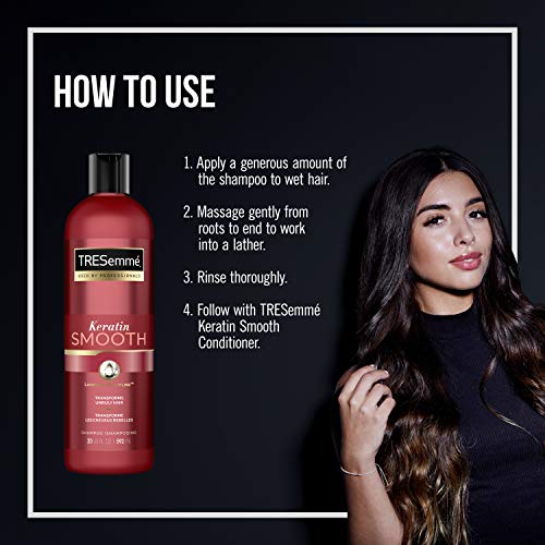 Шампоан TRESemmé Keratin Smooth 4 Броя За суха коса с лъскав блясък за срок до 72 часа 20 грама