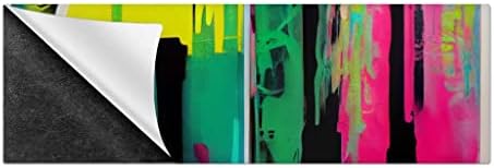 Цветна Магнитен Стикер на Бронята с Графити - Стикер Върху Бронята с Лампа на Изкуството - Печатна Стикер на Бронята