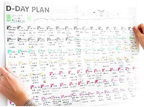 Дневник за планиране на нещата, 4 опаковки, График за обратно броене от 100 Дни, Стенни Календари, Таблица Ежедневно Поведение, Дневно, Седмично, Лист-Органайзер За Цели Месеци