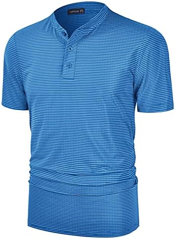 Мъжки Ризи за голф TAPULCO Без яка, бързо съхнещи, С Цветен Блок, Дишащи, Леки, Спортни, Ежедневни, Ежедневни Тениски