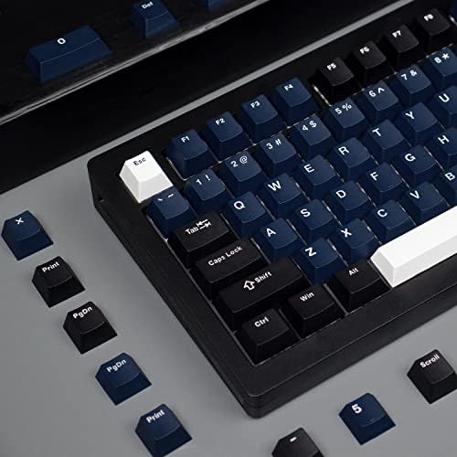 капачки за ключове dagaladoo XVX 131 Keys Double Shot, Пълен Комплект Капачки за клавиши Cherry Profile PBT, Персонализирани Капачки за клавиатура за 60% 65% 75% превключватели Cherry Gateron MX Механична клавиатура,