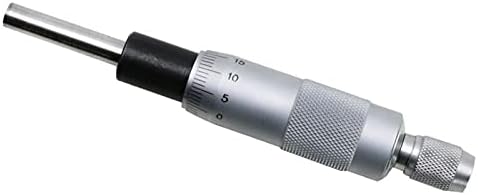 Микрометрическая корона SMANNI Сребрист цвят с фиксирана игла 0-25 мм, инструмент за Измерване 0,01 мм с Нагънат Регулировочной дръжка, За корона кмет (Цвят: кръгла корона