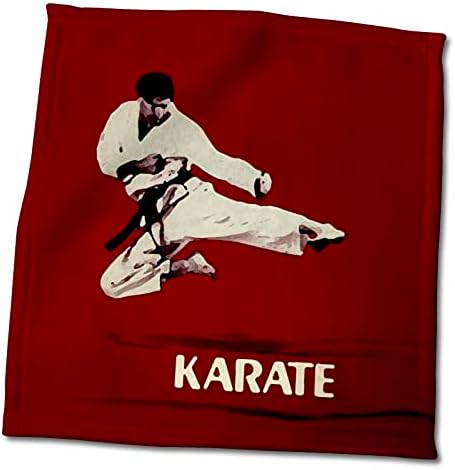 3dRose Karate - Кърпи за карате (twl-3149-2)