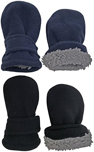Флисовые ръкавици с подплата от шерпи за малки деца ' N ' Ice Caps - 2 чифта В опаковка