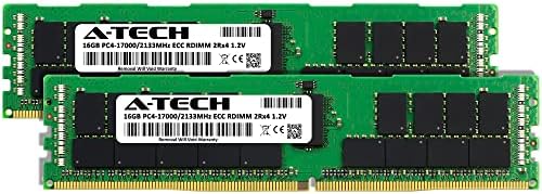 Комплект оперативна памет A-Tech обем 32 GB (2x16 GB) за Supermicro X10DRL-CT - DDR4 2133 Mhz PC4-17000 ECC с регистрация RDIMM 2Rx4 1.2 V - Сървър