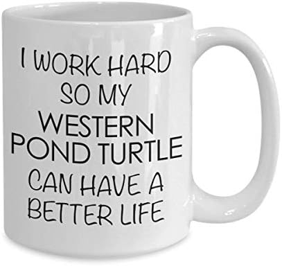 Аксесоари за западна езерни костенурки Аз Усърдно Тружусь, за да ми Езерни Костенурки Е най-добрата на живота на Керамичните чашата за Кафе