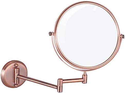 Огледало за красота AOHMG, Монтиране на стена, Увеличително за Баня, Двустранни Сгъваеми Огледала за Бръснене за Мъже, 3/5/7/10X Увеличение, 10x_8 инча