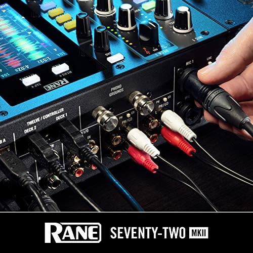 RANE Seventy-Two MKII - Професионален, 2-канален DJ миксер за Serato DJ с мултитъч екран, две DVS-входове и продуктивни ламперия Akai MPC Pro