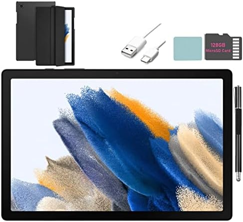 SAMSUNG Galaxy Tab A8 с 10,5-инчов сензорен екран (1920x1200), комплект таблети с Wi-Fi, Восьмиядерный процесор, 3 GB оперативна памет и 32 GB памет, Bluetooth, 128 GB карта microSD, операционна система Android 11