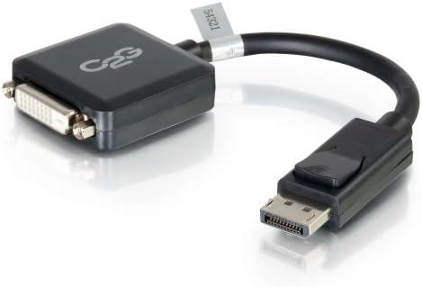 Кабел C2G Display Port, Порт на дисплея-HDMI, един мъж към мъж, Черен, 6 фута (1,82 м), Кабели в комплекта 54326