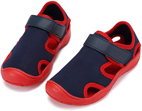 FANTURE/Водна обувки за деца, бързо съхнещи чорапи за гмуркане за момчета и Момичета, Леки Спортни Сандали със затворени пръсти на открито (Дете/Little Kid)