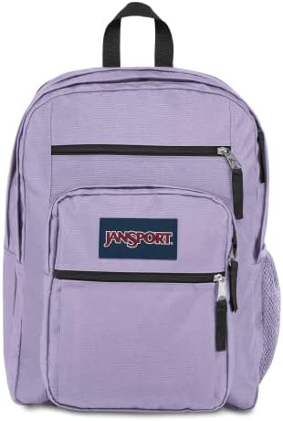 Голяма ученическа раница JanSport - Училищна чанта за книги, за пътуване или работа с 15-инчов отделение за лаптоп (Viking Red), 34 л