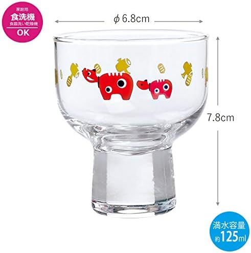 東洋佐々木ガラス 00300-J404 Японски Чашка за саке, 125 мл, прозрачни