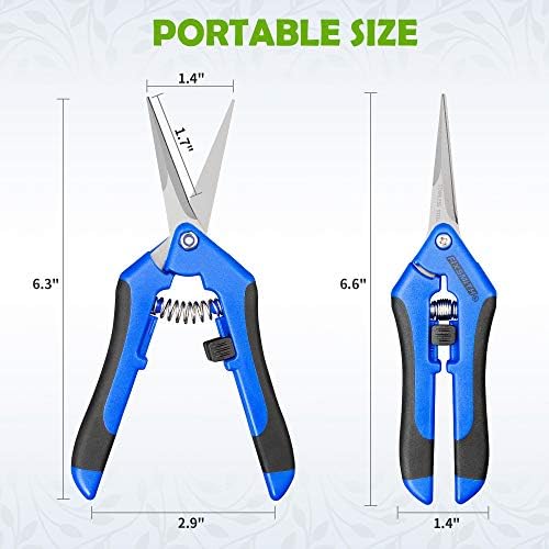 Ножици за подстригване FIXSMITH 6,5 | 1 опаковка | Жив плет | Градински Инструменти с прави остриета от Неръждаема Стомана | Ръчни ножици за градинарство | Точни градински ?