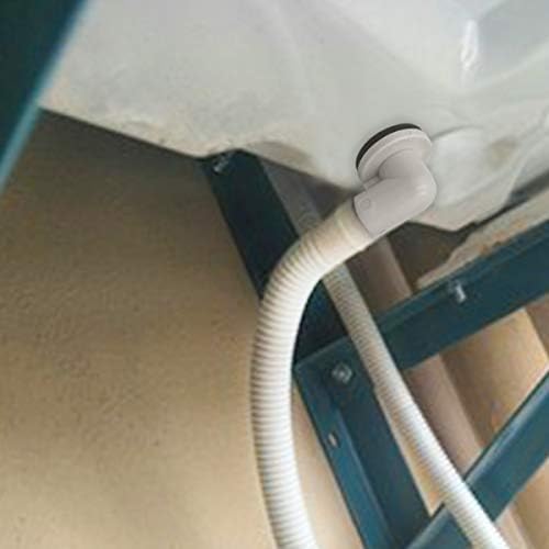 Продукти LBG, 3/5-инчов съединител за тоалетна маркуча на климатика, коляно за прозорец на климатик или мини сплит-системи за променлив ток, бял