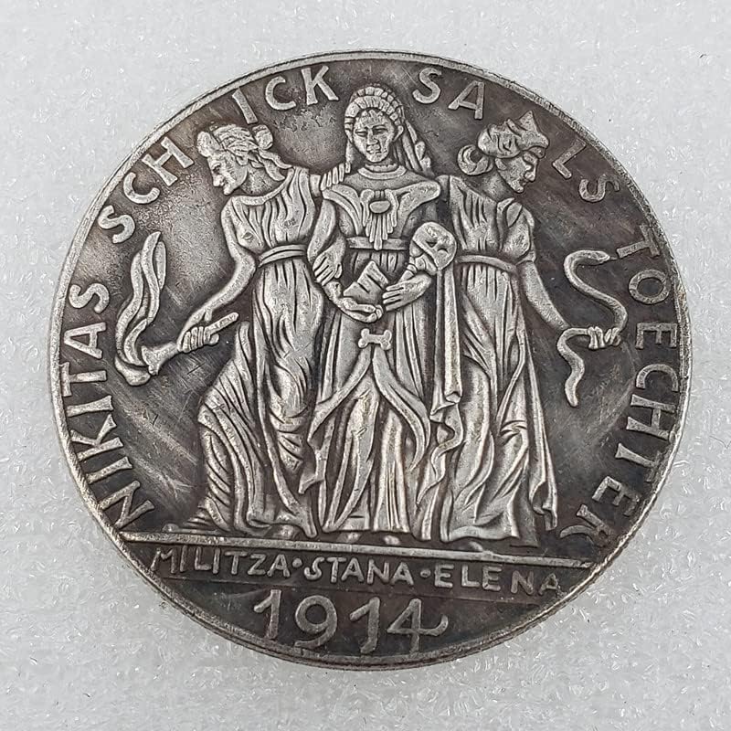 Старинни Занаяти 1914-1916 Г. Скелет На Непознат Монета Морган Сребърен Долар 2610