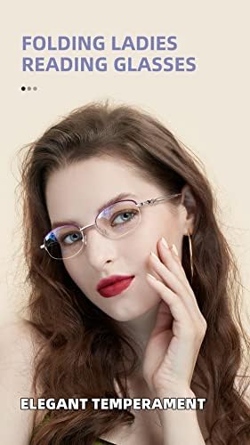 Очила за четене CICIMAX за Жени, Сгъваеми Фотохромичните Очила за четене, Блокер Синя Светлина