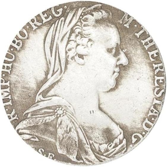Австро-Унгарски Сребърен долар началото на 1780 г. от 18-ти век 1 Тейлър Австро-Унгарски Сребърен Чужд Сребърен Долар Колекция от Антични монети
