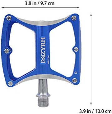 1 Чифт Велосипедни Педали от Алуминиева сплав Практически Здрава Педал за Каране на колело (Син)