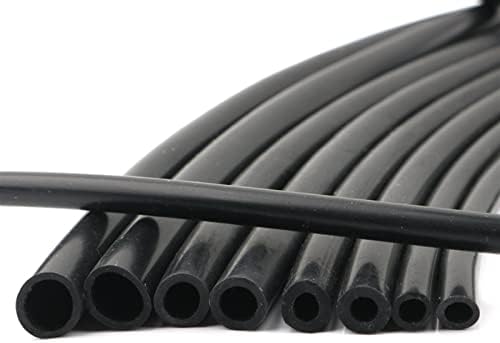 Zzhengf-Гумена тръба 1 м, с Черна Силиконова тръба 3 ~ 38 мм Маркуч Мека Гъвкава тръба, лека и гъвкава (цвят: 10x12 мм)