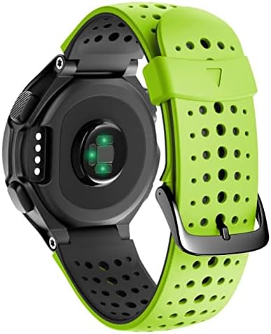 Преносимото Силикон каишка за часовник SKM за Garmin Forerunner 230/235 / 220/620 / 630 / Каишка за спортни часа 735XT Watch Outdoor (Цвят: Зелено-черно)
