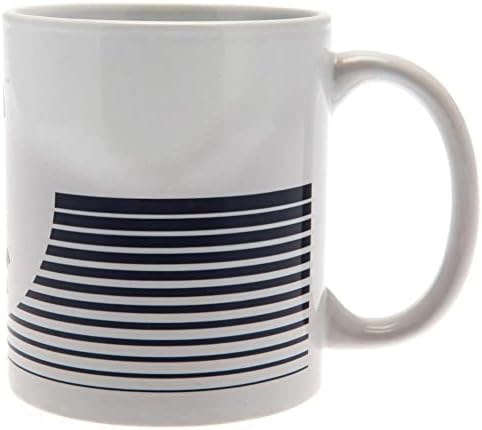 Официалната керамична чаша ФК Тотнъм Хотспур (Един размер) (Бяло / черно)