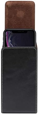 Калъфи за мобилни телефони Кожен Калъф за колан Съвместим с iPhone Xs X, Чанта-кобур за колан Съвместим с Samsung Galaxy S10e/S9/S8/S7/S6 Кобур за електронно оборудване