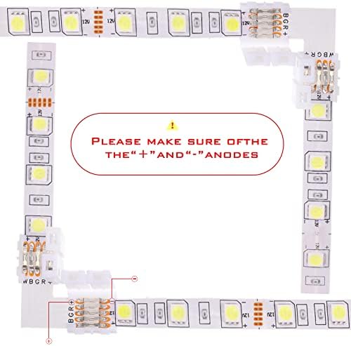 Комплект 5-пинови конектори за led ленти включва 8 вида беспаянных аксесоари за led ленти, съдържа повечето от детайлите за полосовых тела, L и Т-образна форма, съвместими с 5050 без кабели, без пропуски, без запояване