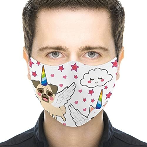 Творчески Прахозащитен Калъфи За Устата Защитно Облекло Тъканни Маска дизайн Животно Котка, Куче Звезда Дъга подарък за Коледа, Хелоуин