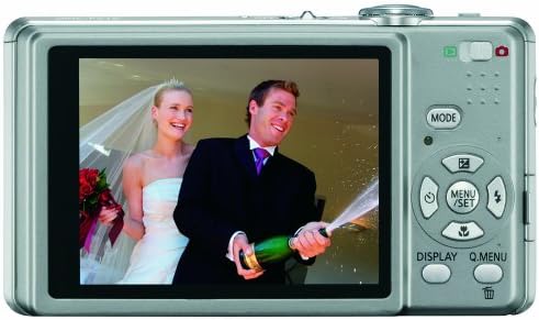 12-Мегапикселова цифрова камера Panasonic Lumix DMC-FS15 с 5-кратно МЕГА-оптично увеличение, стабилизированным изображение и 2,7-инчов LCD дисплей (сребрист)