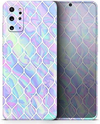 Дизайн Skinz Iridescent Dahlia v4 | Защитно Vinyl стикер, Увита кожата, която е съвместима с Samsung Galaxy S9 (на целия корпус, покритие на екрана и задната Стъклена обвивка)