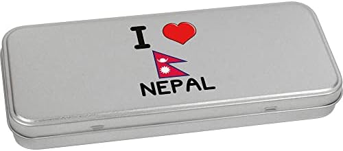 Лидице кутия за канцеларски материали Azeeda I Love Nepal с метални панти /Кутия за съхранение (TT00182705)