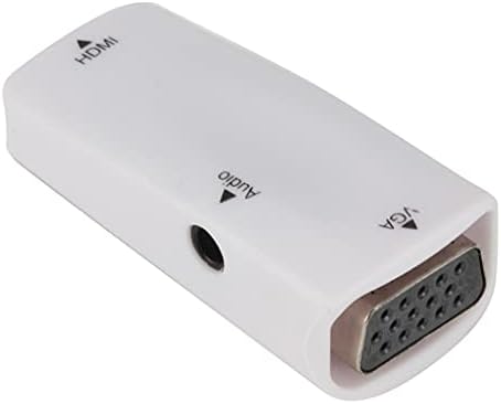PBKINKM Мини Женски VGA адаптер 1080P FHD Аудио Видео HD2VGA Конвертор за Преносими КОМПЮТЪР HDTV Компютърен Проектор (Цвят: одноцветный, Размер: 1)
