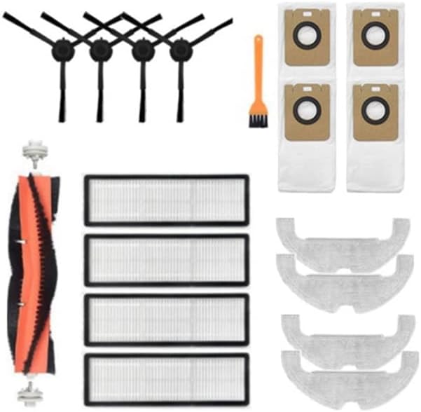POKSHI е Съвместим с Dreame Bot Z10 Pro L10 Plus Основна Странична Четка Hepa Филтър Въже Парцал е Съвместима с Роботизированным Почистване на Дубликат Част
