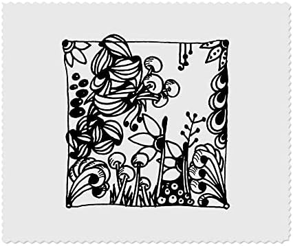 Azeeda 2 x Лещи от микрофибър Квадратен абстрактен градина / Кърпички за почистване на очила (LC00018427)