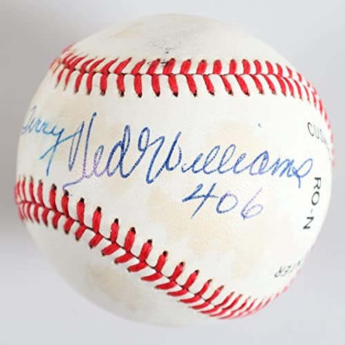 Тед Уилямс и Бил Тери подписа Бейзболен договор – COA JSA - Бейзболни топки с автографи