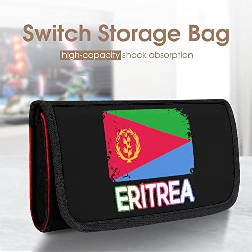 Чанта за носене с Эритрейским флага, Съвместима с щампи Switch Защитен Калъф Тънък Войлочный Торбичка с 5 Карточными карти Solts