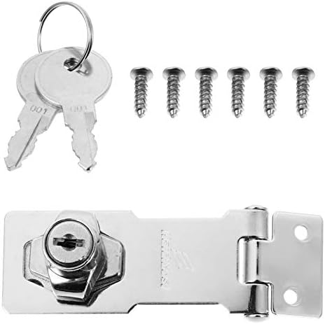 Вратата Болт Кутия на Шкафа DOITOOL Safety Packlock Закопчалка с Ключ за Винтове Домашен Заключване на Ключалката 3-инчов Брави
