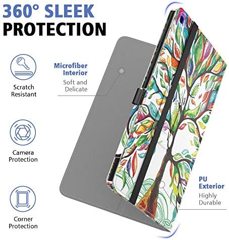 Калъф MoKo е Подходящ за Samsung Galaxy Tab A 8.0 T290/T295 2019 Без модели на S Pen, Ультралегкий калъф-книжка с тънка стойка за таблет Galaxy Tab A 8.0 2019 година на издаване - Лъки Tree