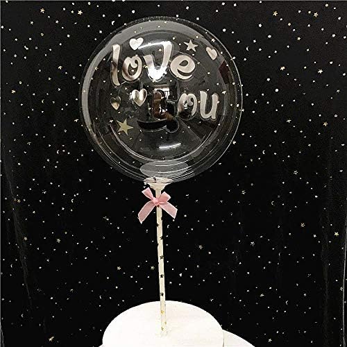 Bobo Balloons 50 опаковки, 18-инчови Прозрачни Пузырьковые топки на Bobo за led осветление, на балони в гелиевом стил, Декорация на подаръци за Коледа, сватба, рожден Ден (led венец в комплекта не са включени)