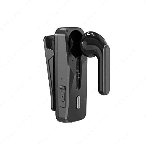 Слушалка Bluetooth Слушалка Bluetooth Безжични Слушалки Blu Collar за едно ухо Безжична слушалка Bluetooth 5.1 Бизнес Слушалки с микрофон Спортен ухото на куката високоговорител за шофиране (Цвят: черен)