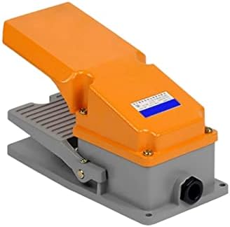 GRUNI 1 бр. foot switch LT3 LT4 с алуминиев корпус, незабавен Ключа за управление, Електрически Педал за хранене, самосброс (Цвят: LT4 оранжево)
