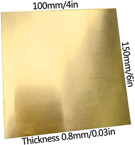 Z Създаване на Дизайн Месингова плоча на Месинг лист за обработка на метали Занаятите САМ, Дебелина Различни спецификации, Дължина и ширина на Размера на 4x6 инча, 1 м?