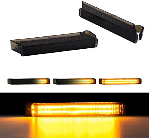 Амбър led огледално насоки на завоя, последователни странични огледално указатели с лампи с дымчатыми обективи, Съвместими с Ford 2009-2014 F-150, Expedition, Lincoln Mark LT (36 броя SMD led чип)