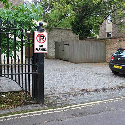 3 Опаковки Знак Паркинг е забранено Алуминиеви Отразяваща знак на 10 x 7 .04 Алуминий, без ръжда-Защитен от ултравиолетови лъчи и атмосферни влияния