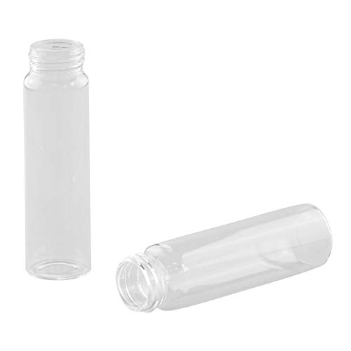 Проба прозрачна течност Adamas-Beta Стъклени бутилки за проби, флакони Капацитет 24-400 с винт на капака 40 мл, опаковка по 100