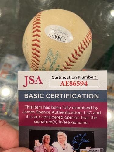 Бейзболни топки с автограф на Боб Грим Ню Йорк Янкис Харридж с сингъл Jsa Rare - Бейзболни топки с автографи